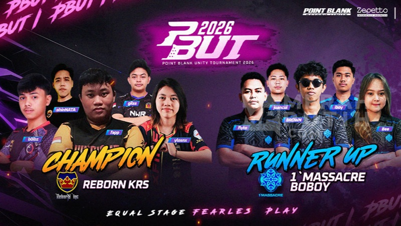 REBORN KRS Juara PBUT 2026, 1'MASSACRE BOBOY Ikut Lolos ke PBSB Season 1