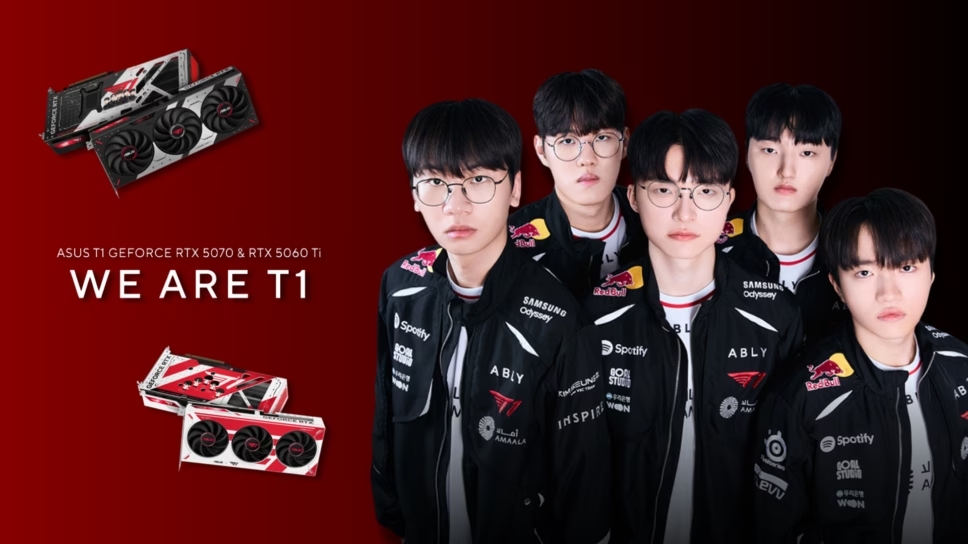 ASUS dan T1 Rilis GPU GeForce RTX 5070 dan 5060 Ti Edisi Khusus untuk Fans Esports