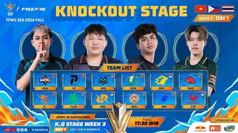 FFWS SEA 2026 Fall Knockout Stage: Jadwal, Format, Tim Partisipan dan Cara Nontonnya