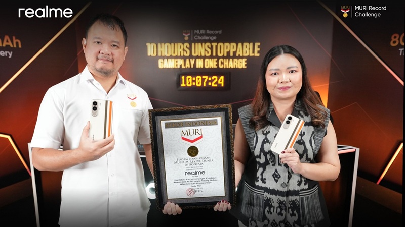 realme P4x Pecahkan Rekor MURI, Main Mobile Legends 10 Jam Nonstop Sekali Charge