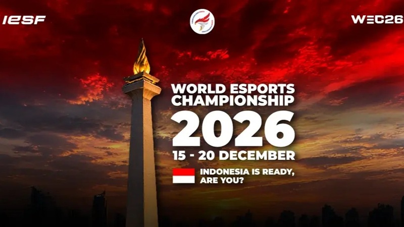 IESF WEC 2026 Digelar di Indonesia, Ini Jadwal Lengkap, Nomor Game dan Negara yang Bertanding
