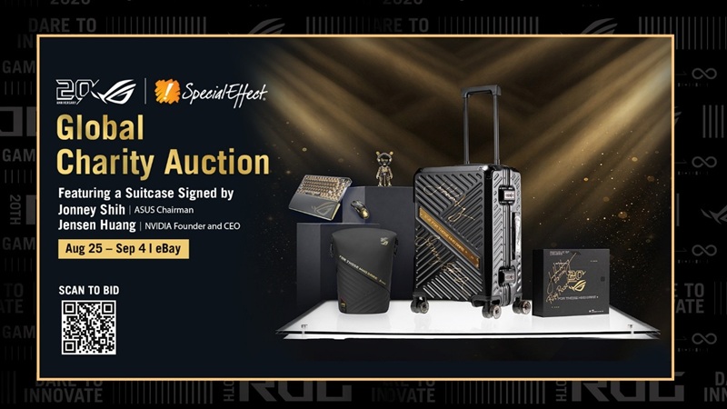 ROG Gelar Lelang Amal Edisi 20 Tahun, Ada Koleksi Spesial Bertanda Tangan Bos ASUS dan NVIDIA