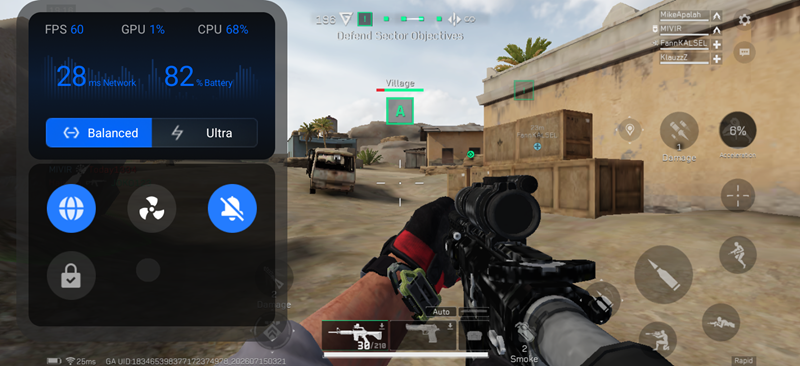 Test game Delta Force dengan realme P4 Lite