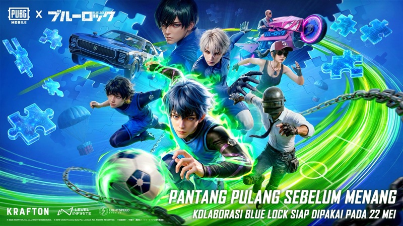 PUBG MOBILE x BLUE LOCK Resmi Hadir, Bawa Isagi hingga Rin ke Medan Pertempuran