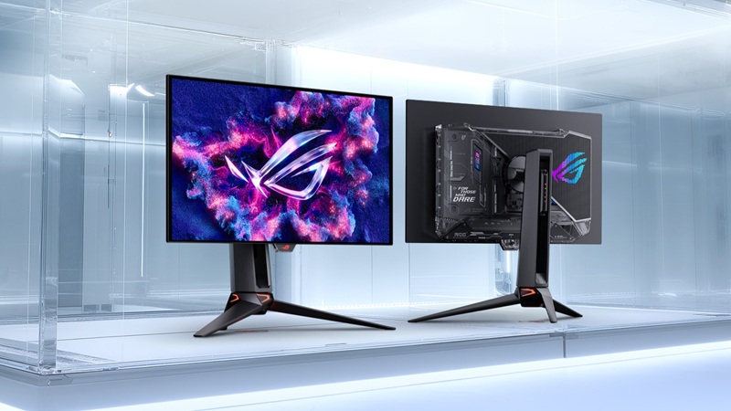 ROG Swift OLED PG27UCWM dan PG32UCWM Resmi Hadir, Monitor Gaming 4K Dual Mode dengan Tandem RGB OLED