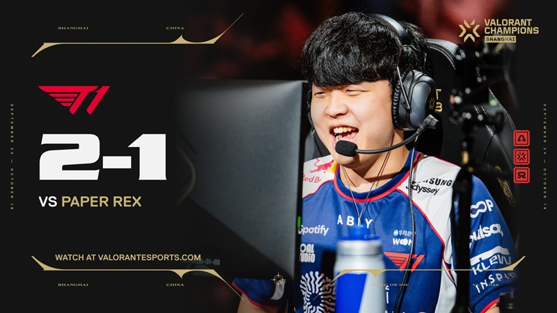 T1 Tumbangkan Paper Rex
