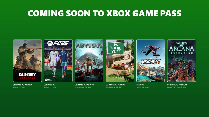 Xbox Game Pass Tambah EA Sports FC 26 dan Call of Duty Vanguard, Ini Daftar Game Baru yang Hadir Akhir Juni 2026