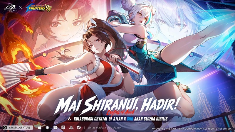 Crystal of Atlan x The King of Fighters ’98 Resmi Dimulai, Hadirkan Mai Shiranui dan Profesi Baru Sugariff