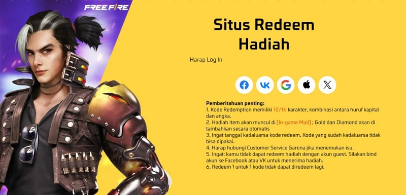 Kode Redeem FF