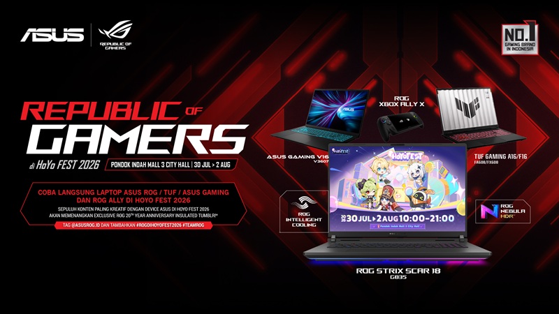 ASUS ROG Meriahkan HoYo FEST 2026 Indonesia