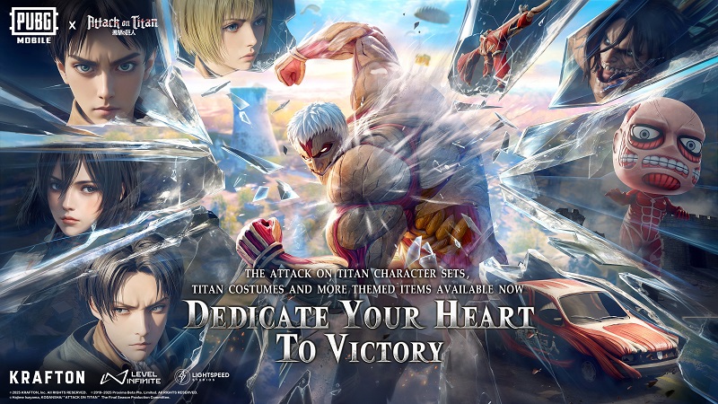 PUBG MOBILE x Attack on Titan: Kolaborasi Epik Kembali Hadir di Update Terbaru