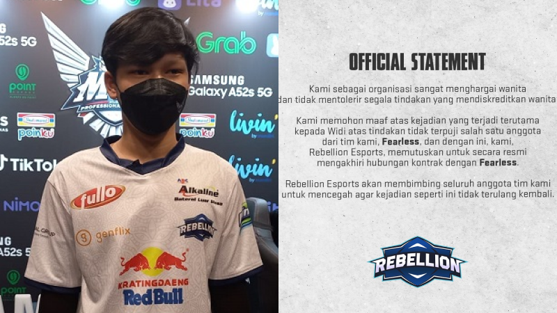 Akibat Pelecehan, Rebellion Zion Akhiri Kontrak Fearless