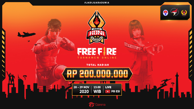 12 Tim Free Fire Terbaik Akan Bertanding di Piala KONI 2020!