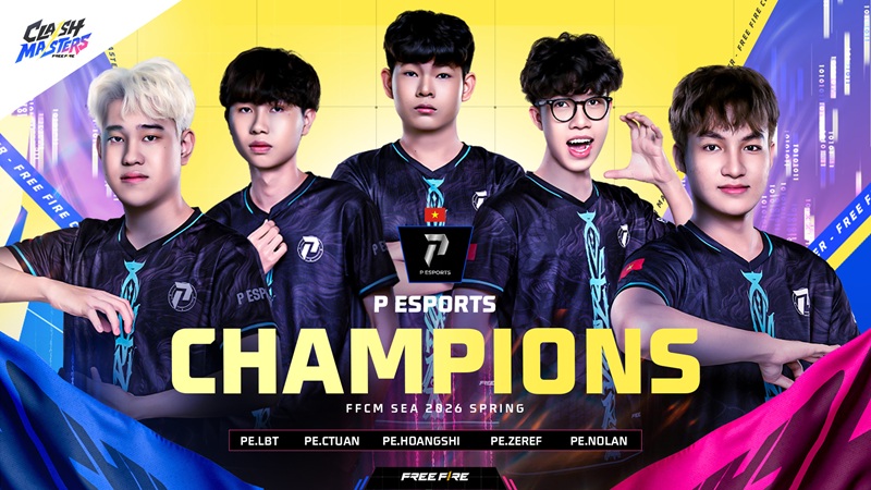 P Esports Juara FFCM SEA 2026 Spring, Taklukkan Team Falcons 3-0 di Grand Final