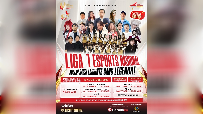 Liga 1 Esports Nasional Tiba di Kotanya Atlet Esports, Pontianak