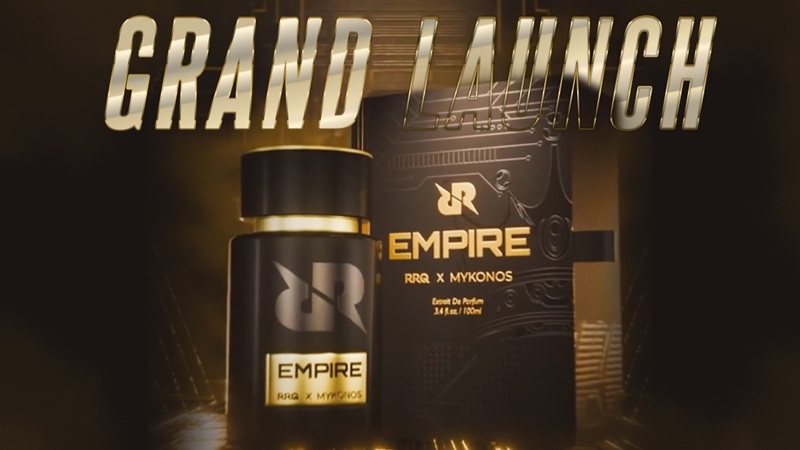 Kolaborasi Spesial RRQ x Mykonos Luncurkan EMPIRE, Parfum untuk Gamer Esports!