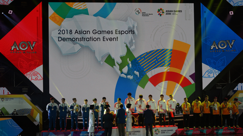 China Raih Emas Pertama Eksibisi eSports AG 2018 Cabang AOV