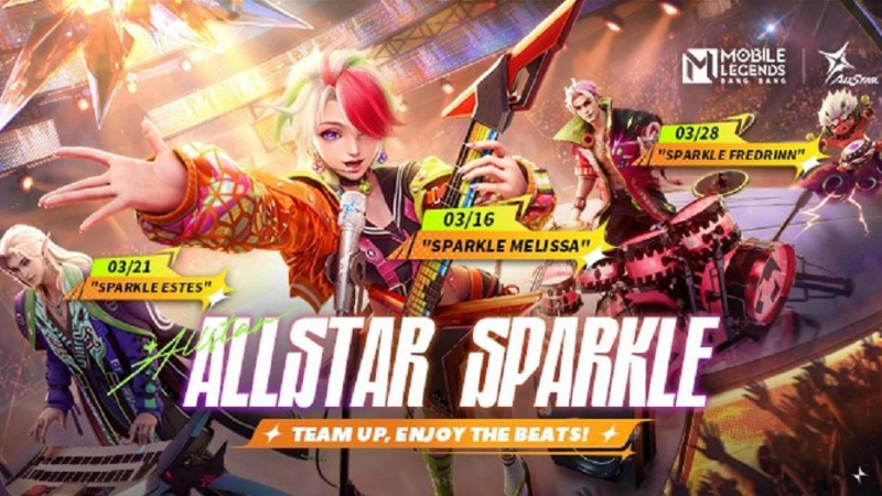 Bersinar dengan Skin ALLSTAR Mobile Legends: Bang Bang yang Baru, Menampilkan Melissa, Estes dan Fredrinn!"