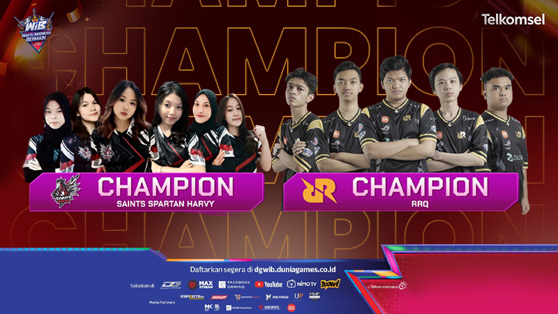 RRQ Kazu dan Saints Spartan Berjaya di DGWIB Free Fire!
