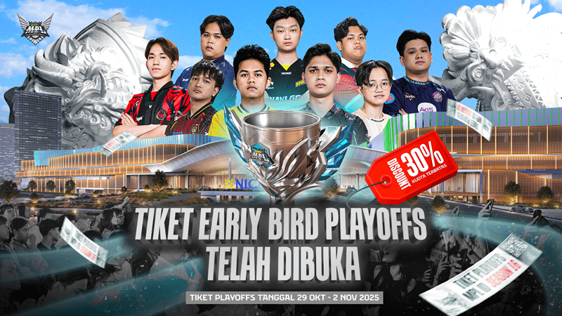 Tiket Playoffs MPL ID Season 16 Resmi Dirilis, Ini Harga dan Cara Belinya!