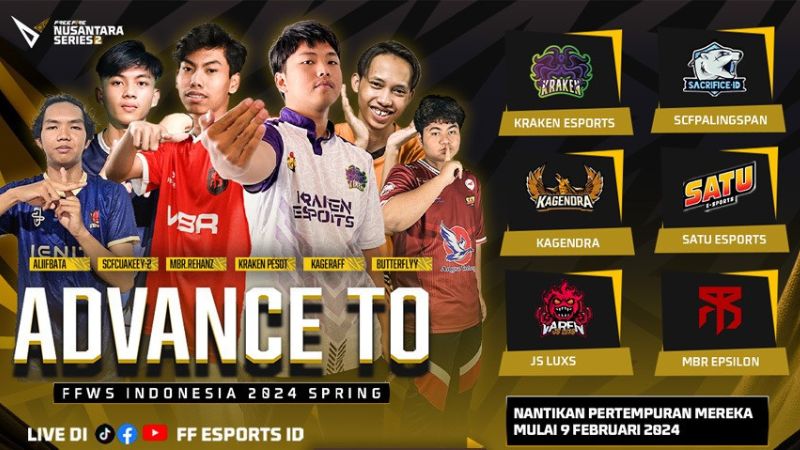Lolos dari FFNS #2 Main Stage, 6 Tim ini Siap Hadirkan Tantangan di FFWS Indonesia 2024 Spring