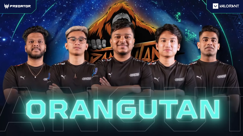 Tim VALORANT Orangutan Juarai India Predator League 2024