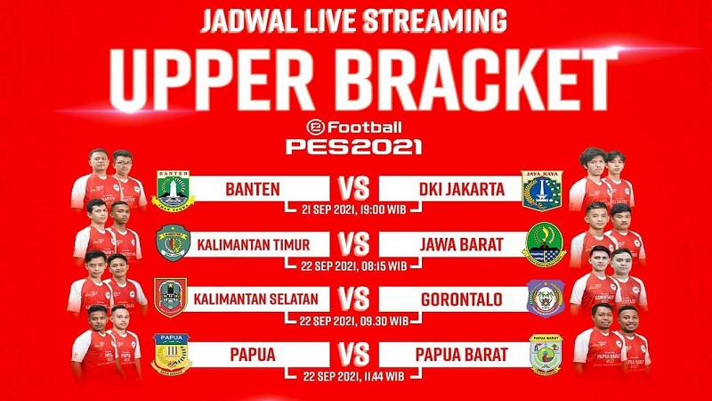 Peta Kekuatan Provinsi eFootball PES PON XX, Jabar Favorit Juara?