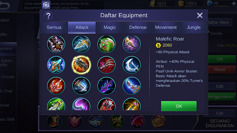 Jangan Dipisah! Ini Kombinasi Pasangan Item di Mobile Legends