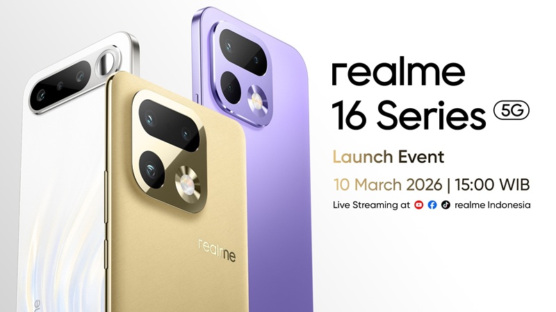 realme 16 Series 5G Siap Meluncur 10 Maret 2026, Usung 200MP Portrait in Every Vibe