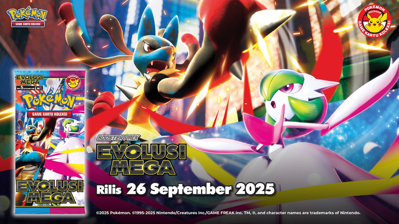 Pokémon Game Kartu Koleksi “Evolusi Mega” Resmi Rilis di Indonesia, Hadirkan Format Baru dan Kartu Eksklusif