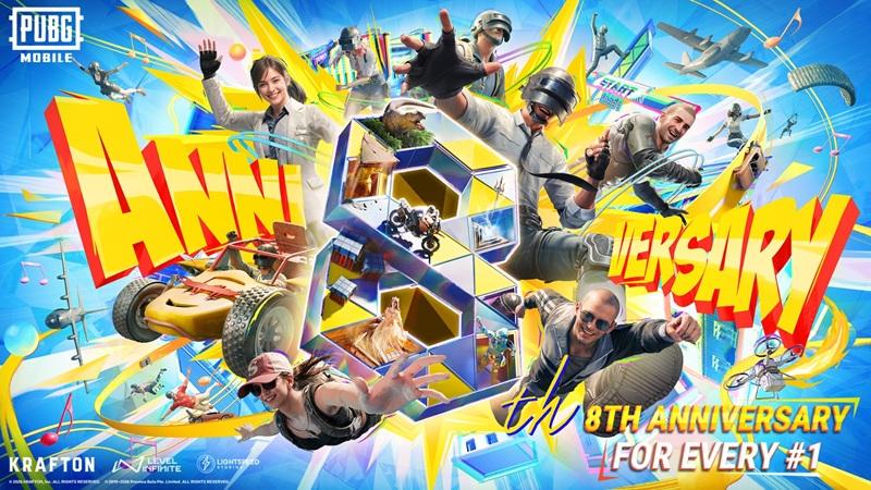 PUBG MOBILE Rayakan Anniversary ke-8 dengan Event Global dan Kolaborasi Spektakuler