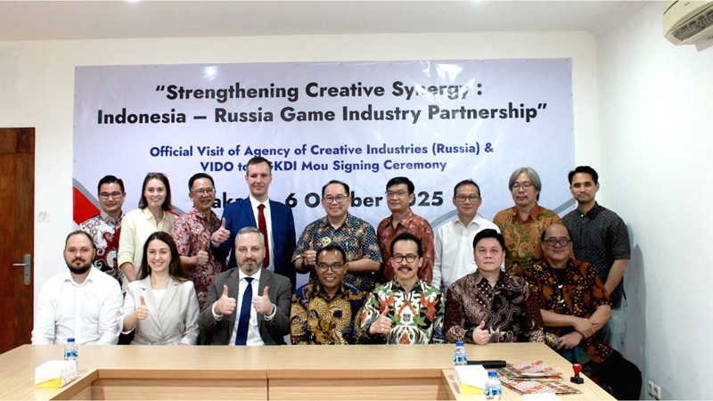 AGKDI dan VIDO Tandatangani MoU, Indonesia–Rusia Siap Kolaborasi Kembangkan Industri Game