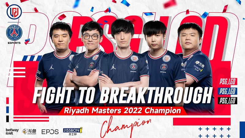 Bantai Juara TI10, PSG.LGD Kampiun Riyadh Masters