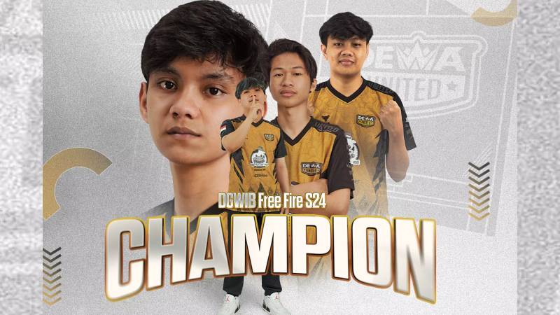 Juara di DGWIB Free Fire S24, Dewa United Apollo Tambah Koleksi Trofi