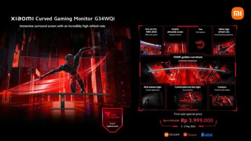 Monitor Xiaomi Terbaru: Produktivitas dan Hiburan Gaming yang Lebih Seru!