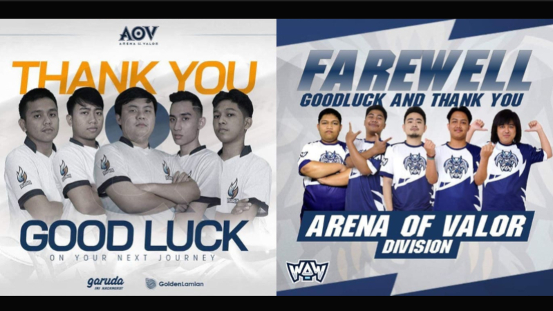 Susul GGWP.ID, WAW Esports dan AURA Tutup Divisi AOV