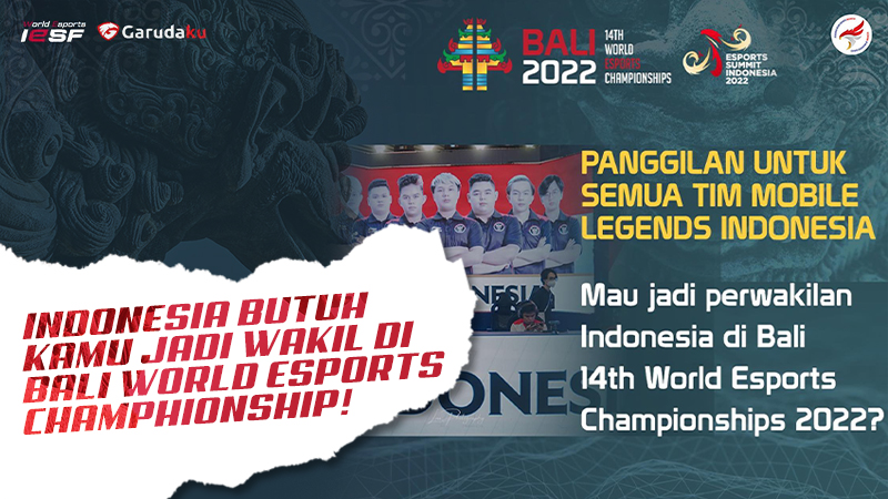 Indonesia Cari Pemain MLBB di IESF Bali 14th WEC, Ini Cara Ikutan!