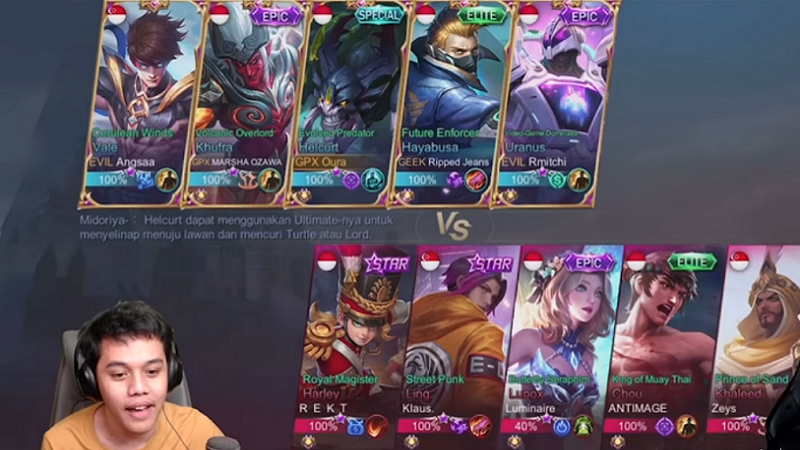 Stream Oura Perkuat Kepastian Antimage & Luminaire di EVOS Legends