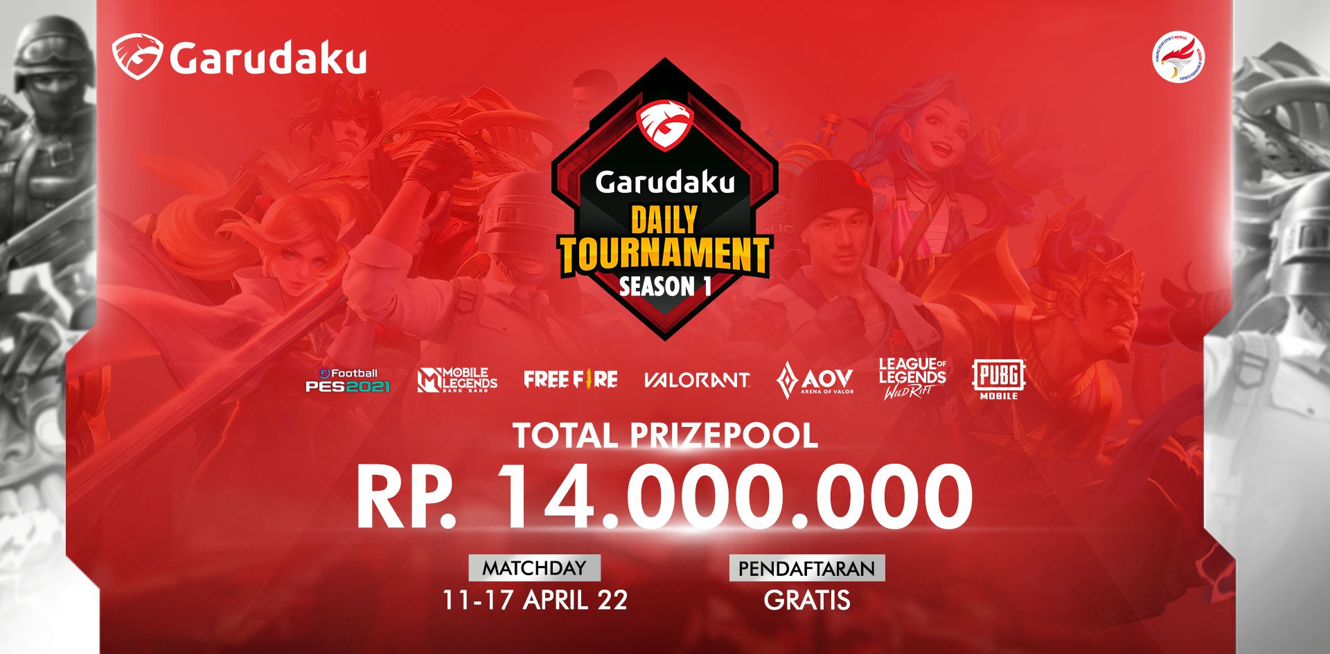 Season 1 Usai, Ini Tim yang Lolos ke Grand Final Garudaku Daily Tournament