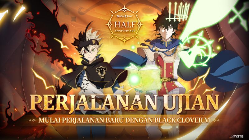 Bagi-bagi Hadiah di #BCMHalfAnniversary, Black Clover M Hadirkan Karakter Mage Baru hingga Undian Gratis!