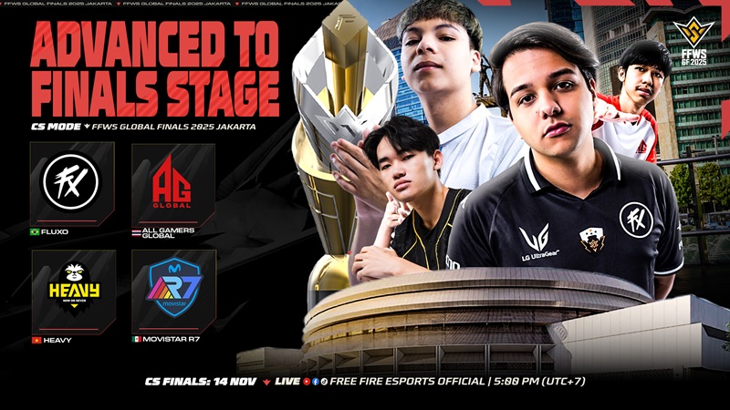 Tak Ada Wakil Indonesia, Empat Tim Lolos ke Finals Stage Clash Squad FFWS Global Finals 2025!
