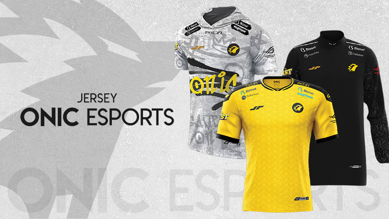 Kolaborasi dengan Juara Apparel, Ini Tiga Jersey Resmi ONIC Esports!