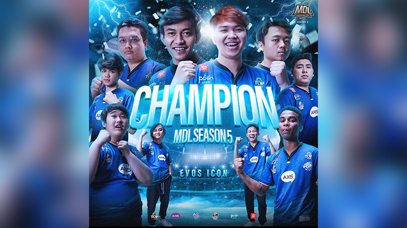 EVOS Icon Resmi Sabet Gelar Juara MDL ID S5!