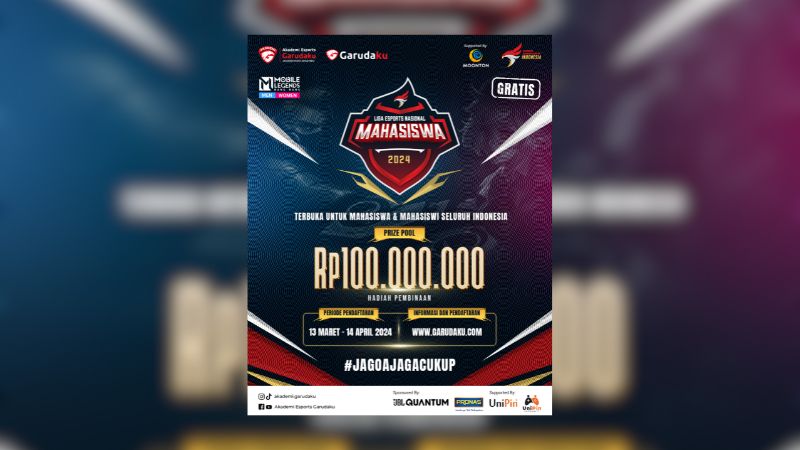 Liga Esports Nasional Mahasiswa 2024, Turnamen Mahasiswa dan Mahasiswi Terbesar di Indonesia Segera Dimulai!