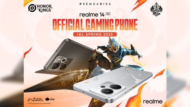 realme 14 5G Jadi Official Gaming Phone di Honor of Kings IKL Spring 2025