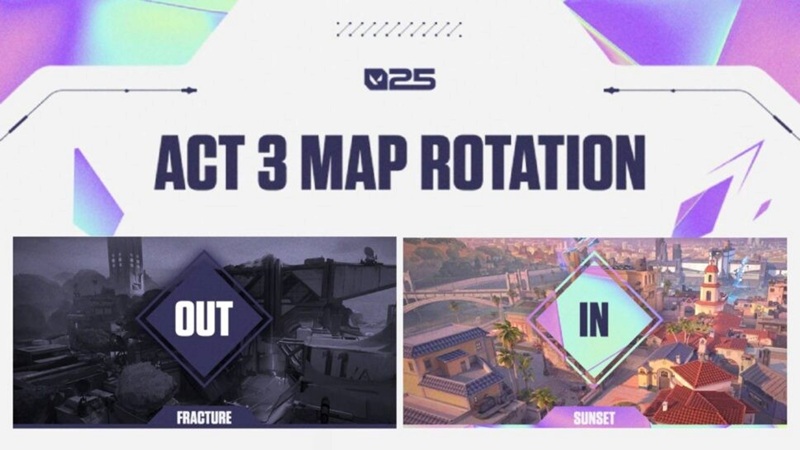 VALORANT Patch 10.08: Sunset Gantikan Fracture di Pool Map Kompetitif