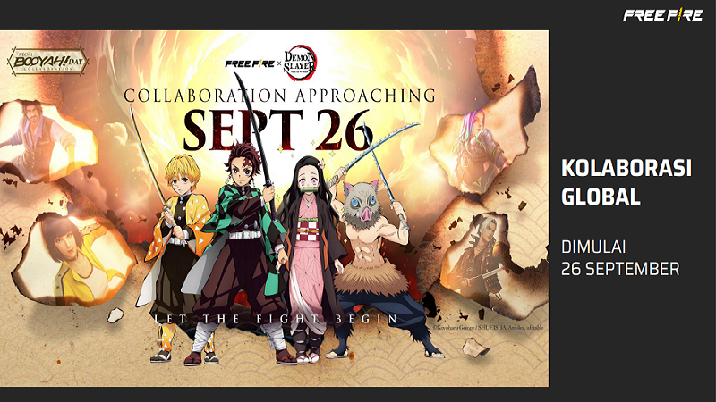 Bocoran Langsung Kolaborasi Free Fire x Demon Slayer dari Garena!