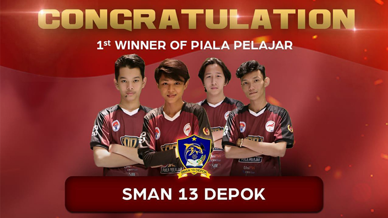 SMAN 13 Depok Raih Gelar Juara Piala Pelajar Jabodetabek Season 1