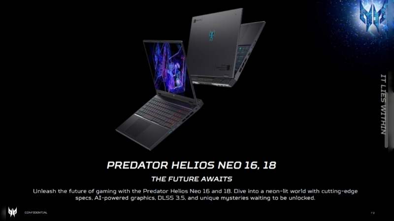 Acer Luncurkan Laptop Gaming Predator Helios Neo 16 Baru Prosesor Intel® Core™ Generasi ke-14