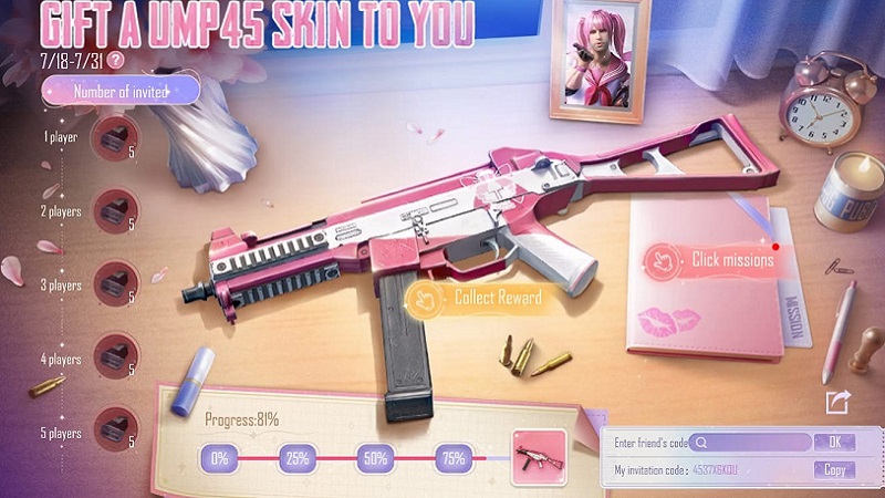 PUBG Mobile Giveaway Skin UMP 45 Bowknot Gratis, Ini Cara Klaimnya!